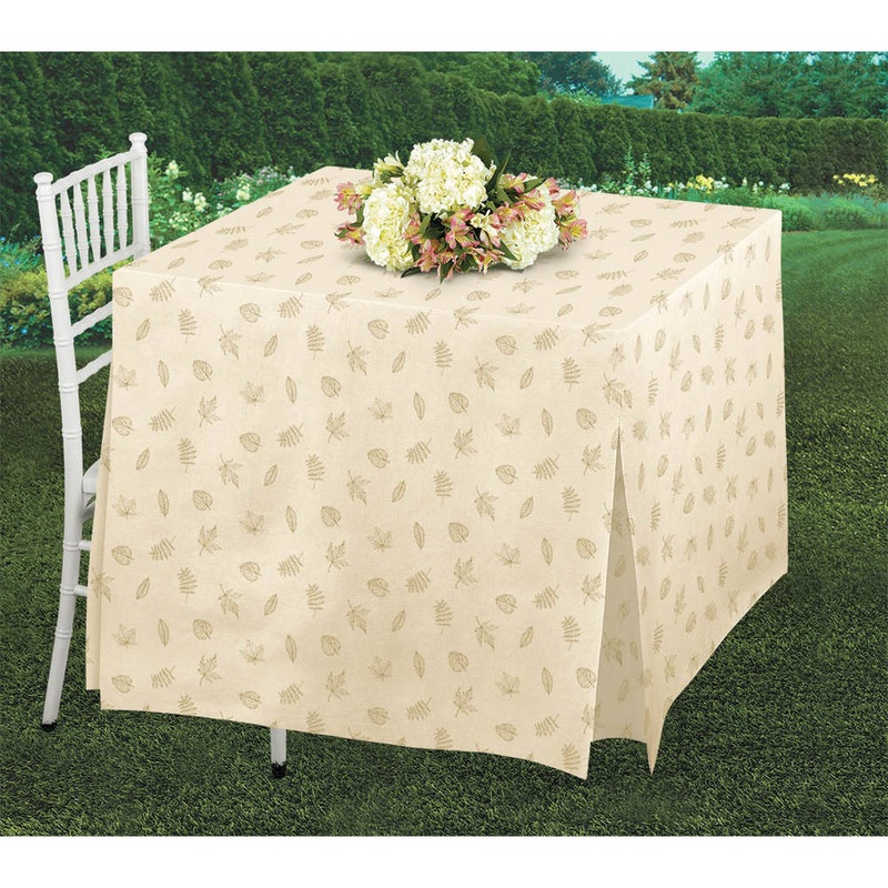 Fall Flannel Backed Vinyl Square Tablecover