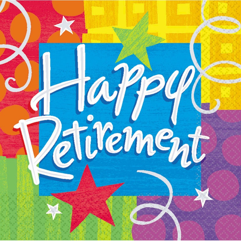 Happy Retirement Luncheon Napkins (16ct)