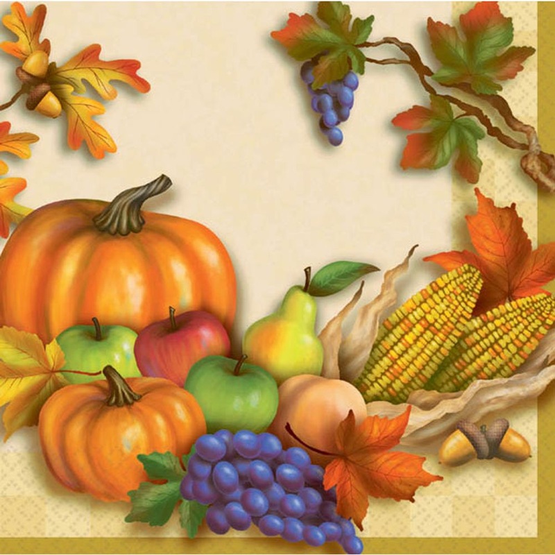 Harvest Beverage Beverage Napkins (30ct)