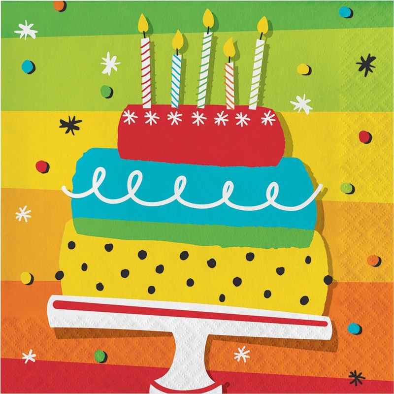 Hoppin' Birthday Luncheon Napkins (16 ct)