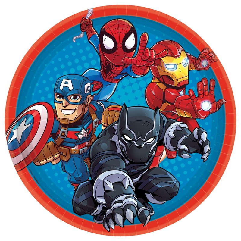 Marvel Heroes Plates 9" Round (8ct)