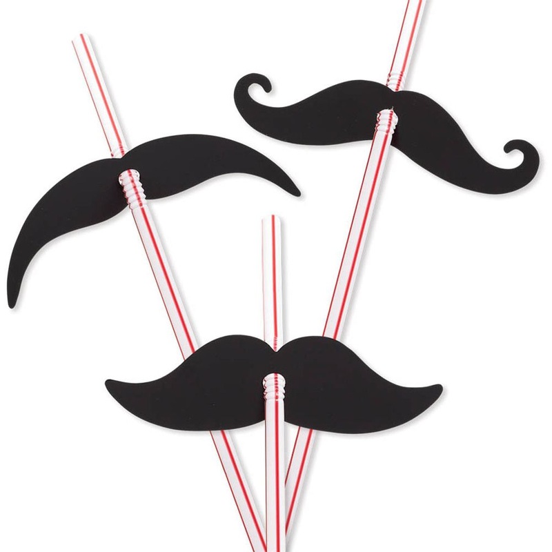 Moustache Straws