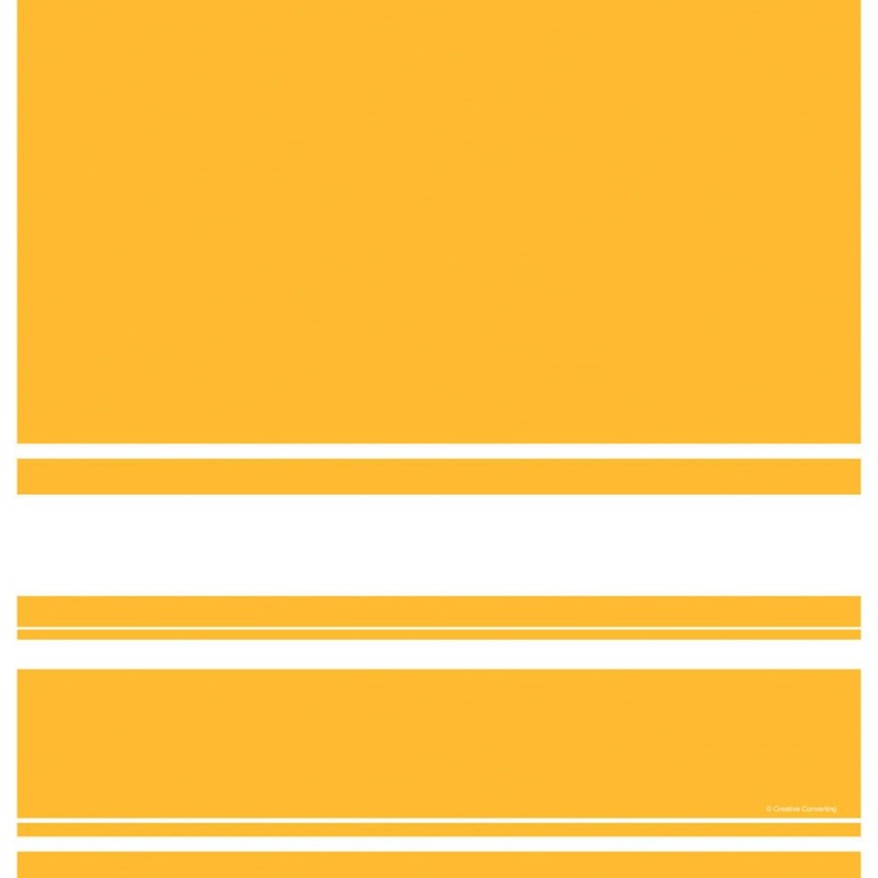 School Bus Yellow Stripe Plastic Tablecover