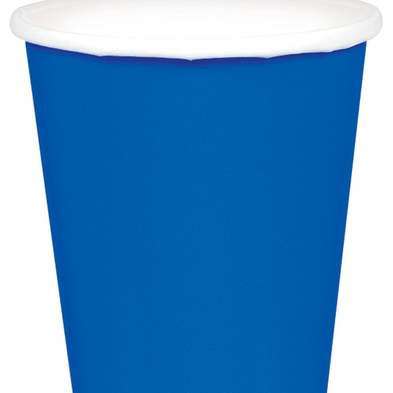 Bright Royal Blue 9 oz Paper Cup 20 ct