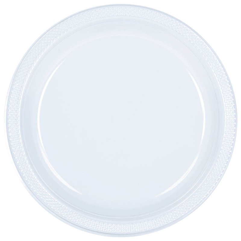 Clear Plastic Dessert Plates (20ct)