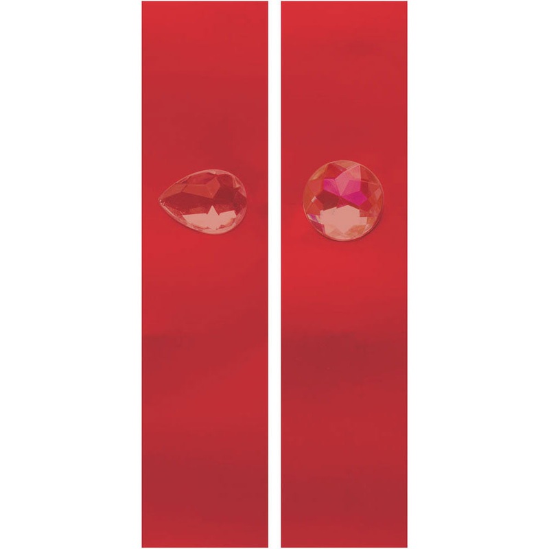 Glitz Red Napkin Bands w/ Jewel Attachment