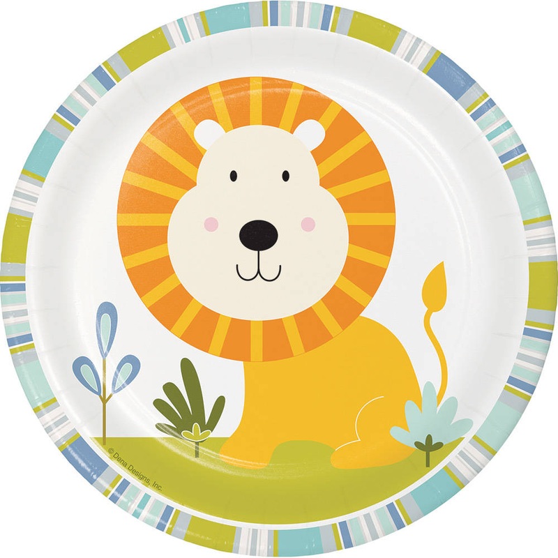 Happi Jungle Lion Dessert Plates (8ct)