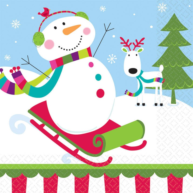 Joyful Snowman Luncheon Napkins (16ct)