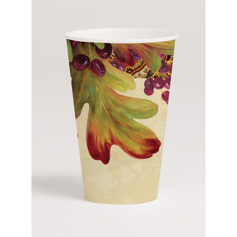Leaves and Berries 12oz Cups (8ct)