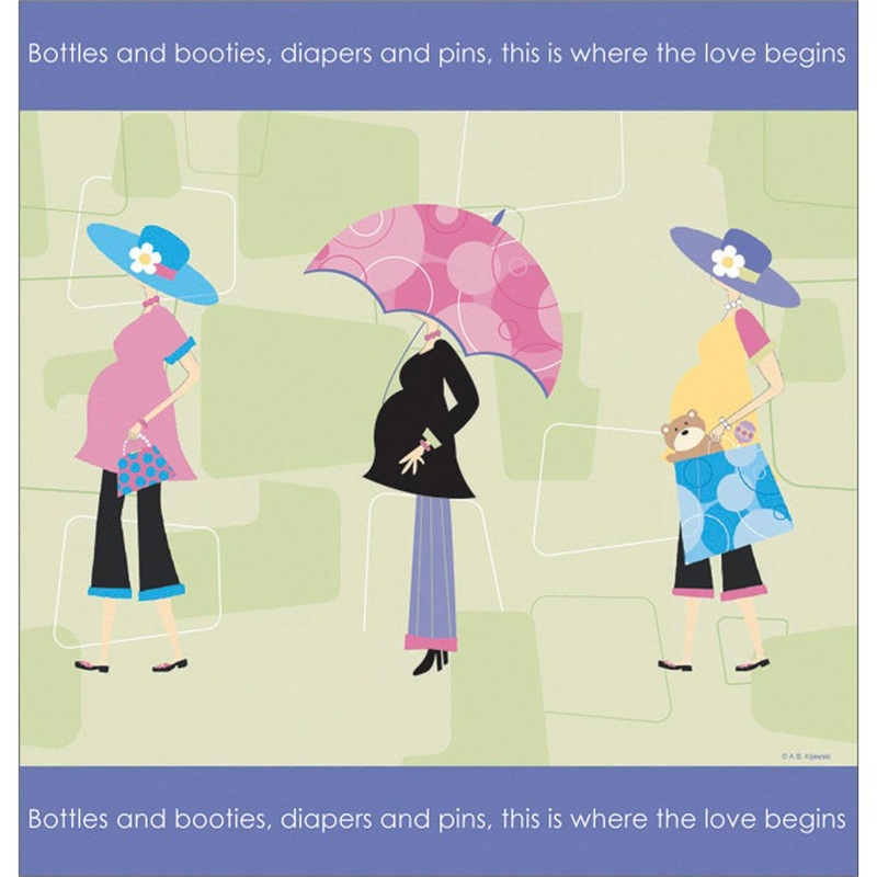 Mod Mom's Shower Plastic Tablecover