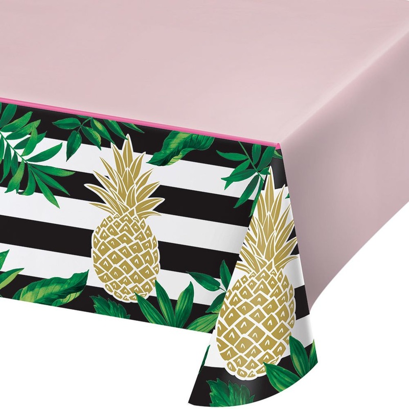Pineapple Wedding Plastic Rectangle Tablecover