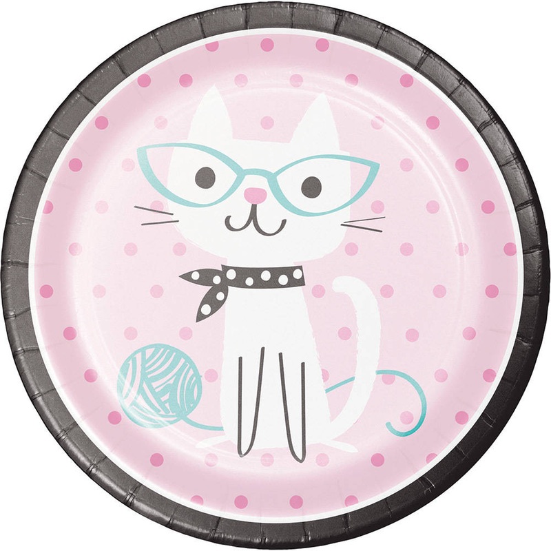 Purr-fect Party Paper Dinner Plates (8 ct)