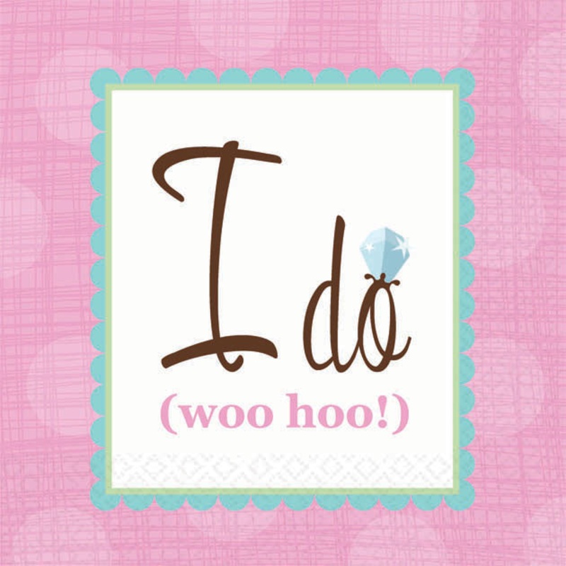Something Blue I Do Beverage Napkins (16ct)