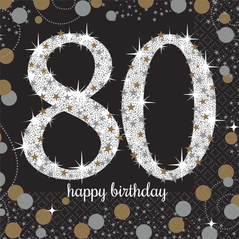 Sparkling Celebration 80 Beverage Napkins (16 ct)