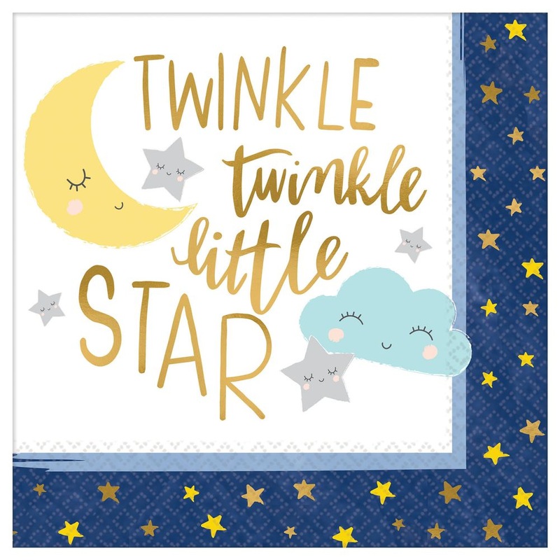 Twinkle Little Star Luncheon Napkins, 16ct