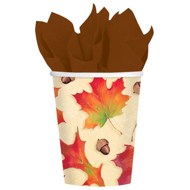 Autumn Days 9oz Paper Cups (8ct)