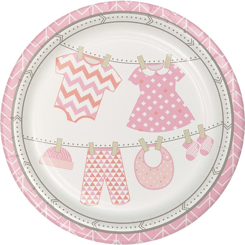 Bundle of Joy Girl Dinner Plates (8 ct)