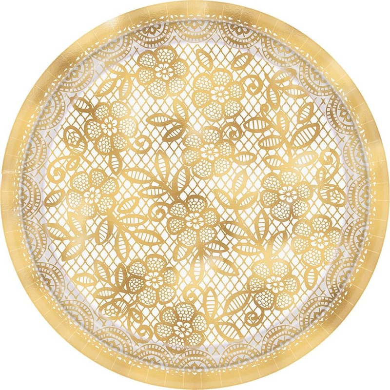 Delicate Lace Dessert Plates (8ct)