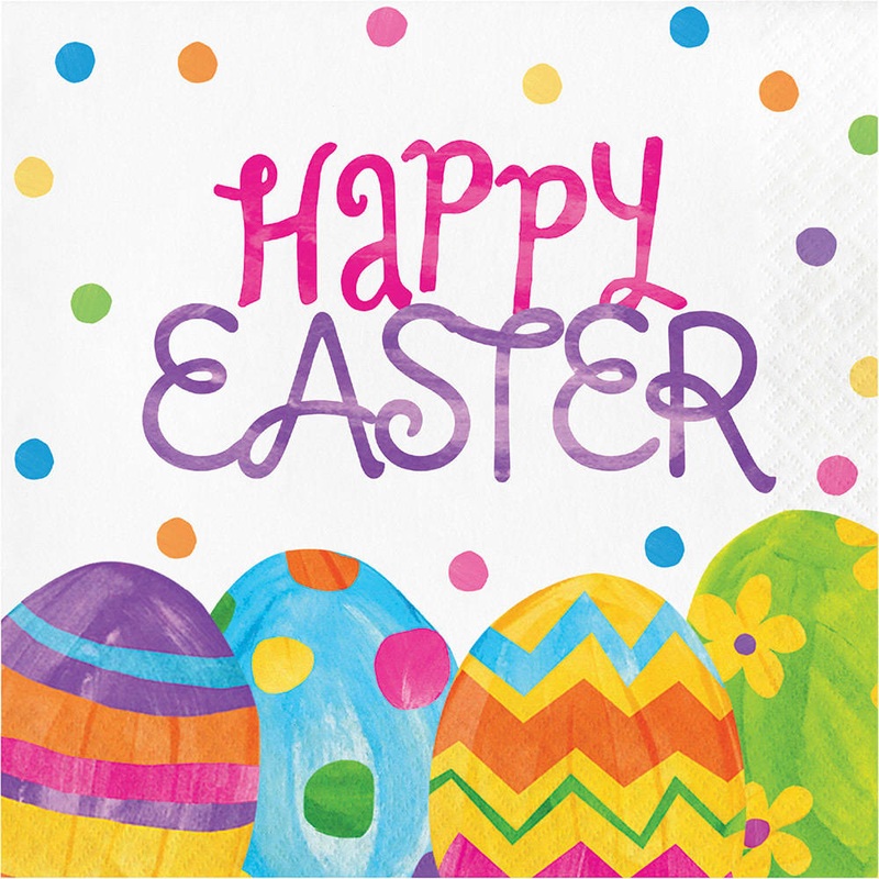 Easter Egg Toss Luncheon Napkins (16 ct)
