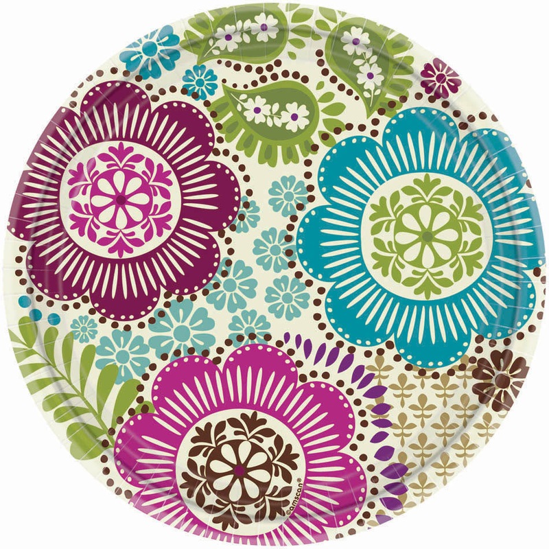 Fashion Floral Dessert Plates (8ct)