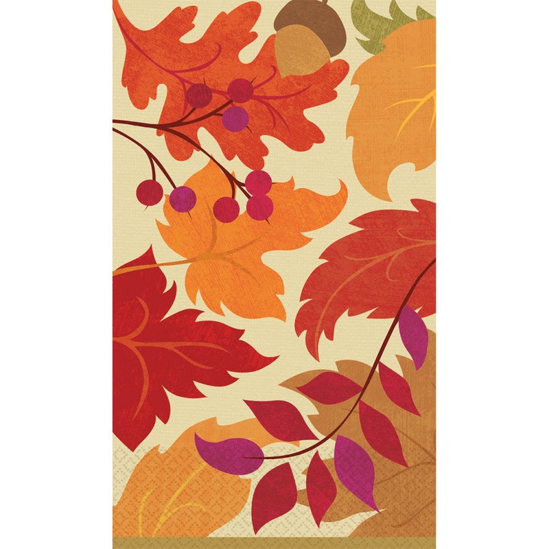 Festive Fall Guest Towel Napkins (16ct)
