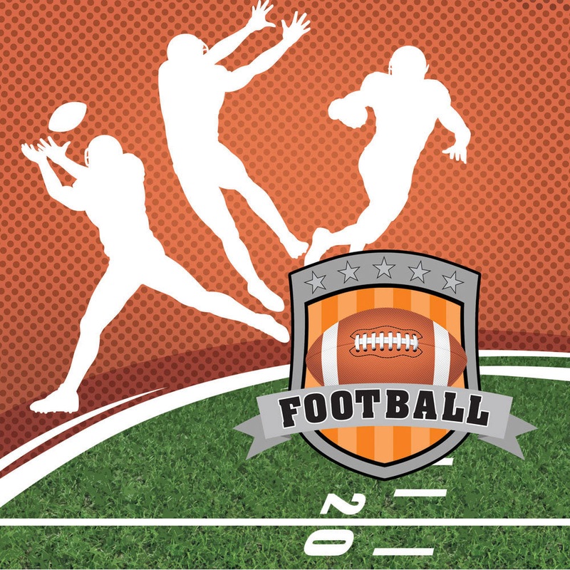Football Team Sports Luncheon Napkins (16ct)