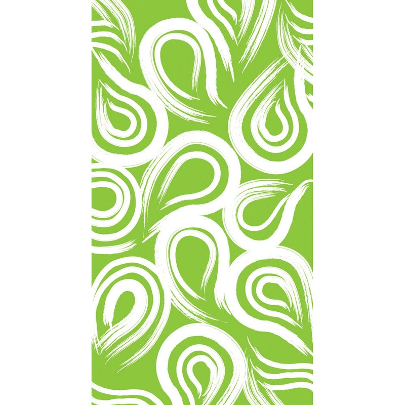 Fresh Lime Swirl Guest Towel Napkins (16ct)