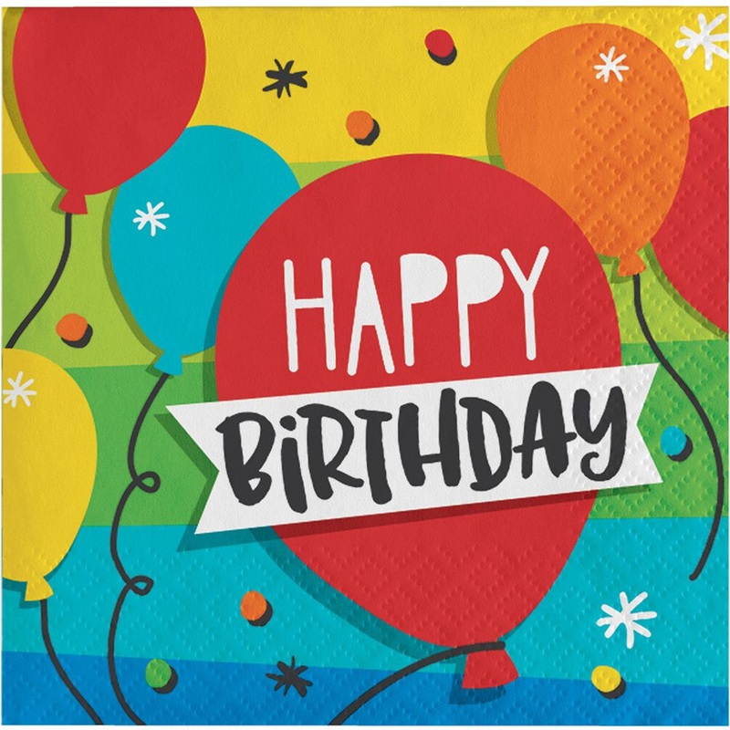 Hoppin' Birthday Beverage Napkins (16 ct)