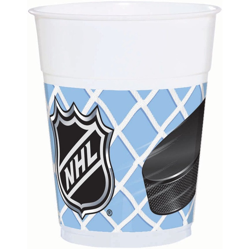 NHL Ice Time 14oz Plastic Cups (8ct)