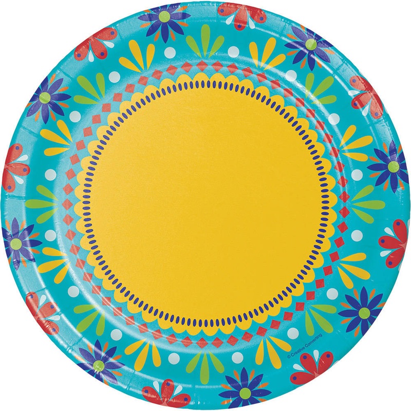 Painted Pottery Dinner Plates (8 ct)