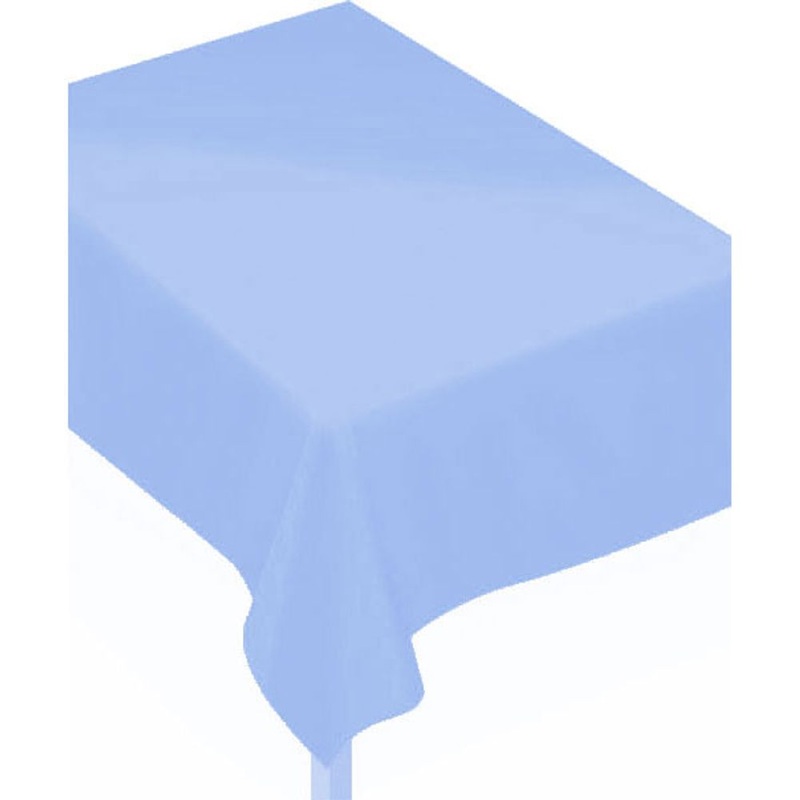Pastel Blue Fabric Backed Rectangle Tablecover