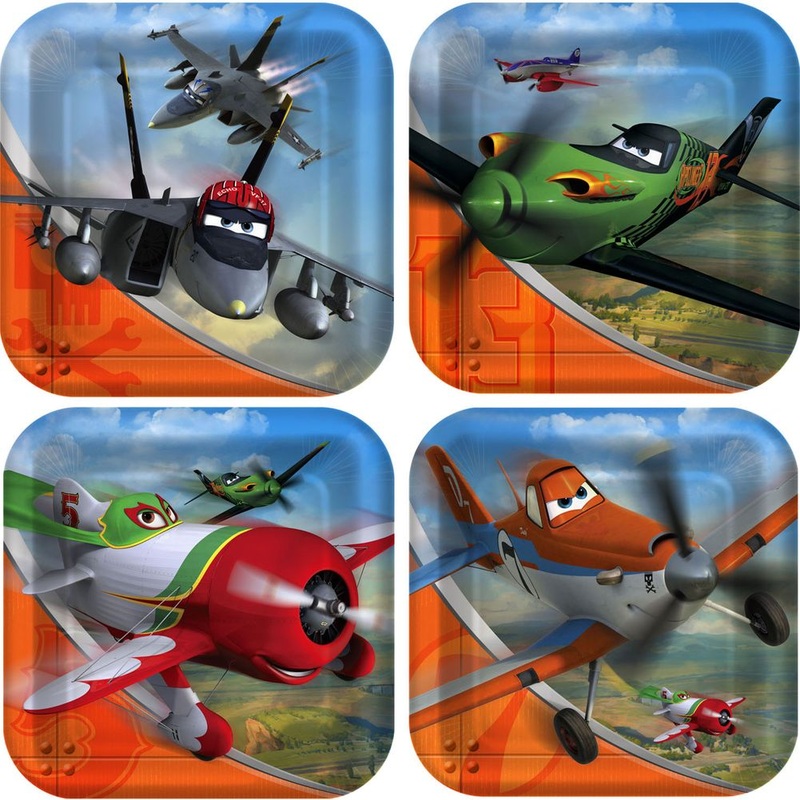 Planes Dessert Plates
