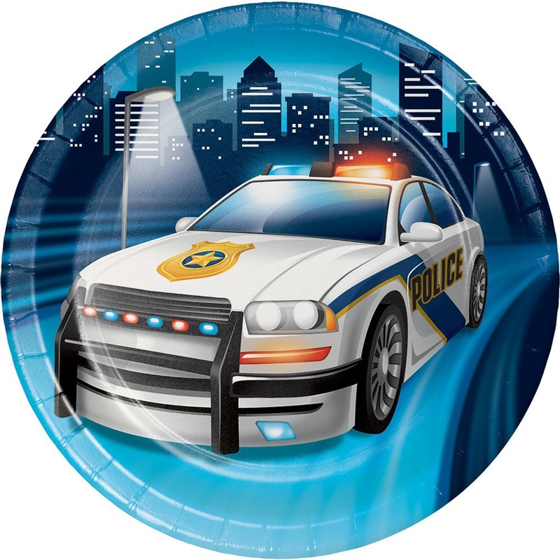 Police Party Paper Dessert Plates (8 ct)