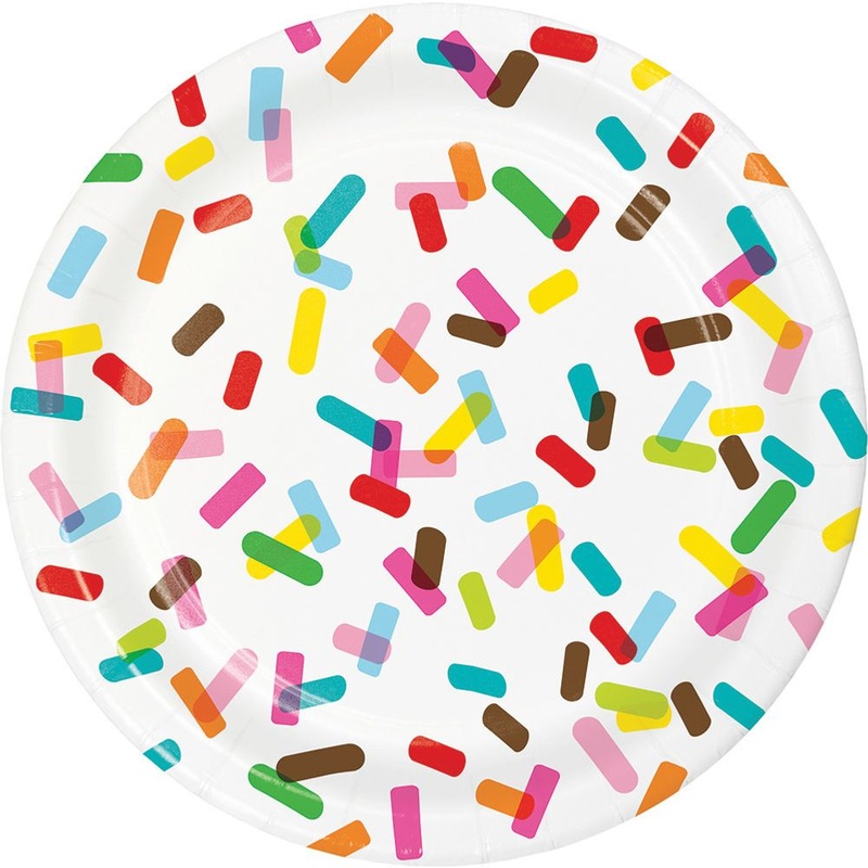 Sprinkles Paper Dessert Plates (10 ct)