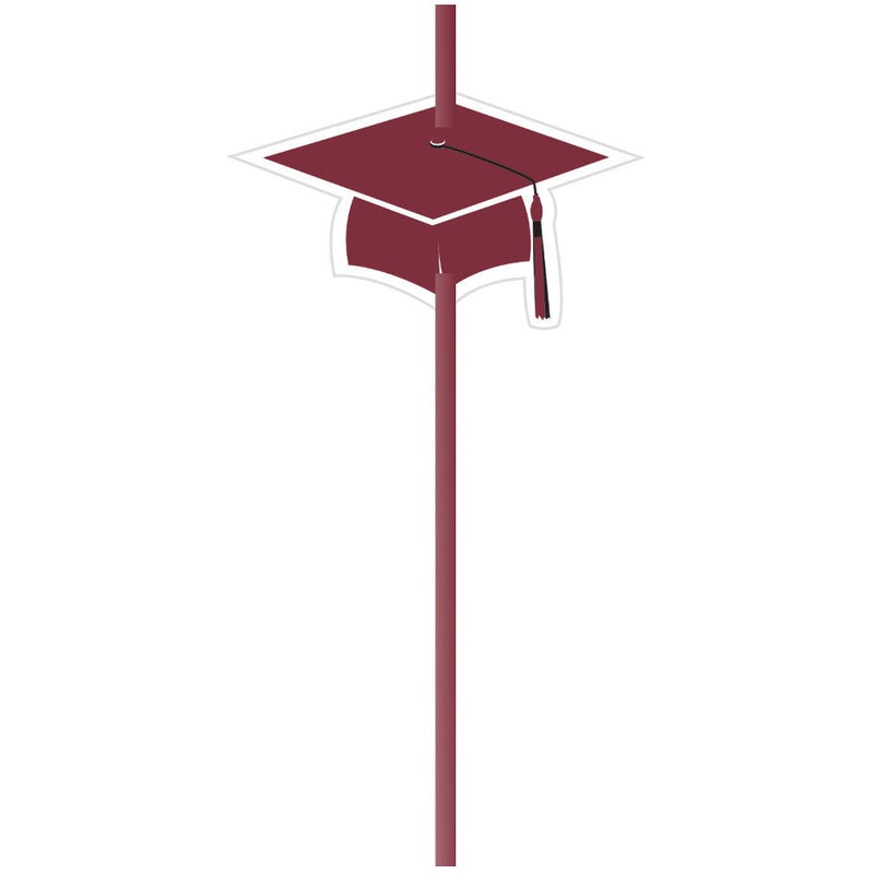 Straws w/ Attachments, Grad, Burgundy