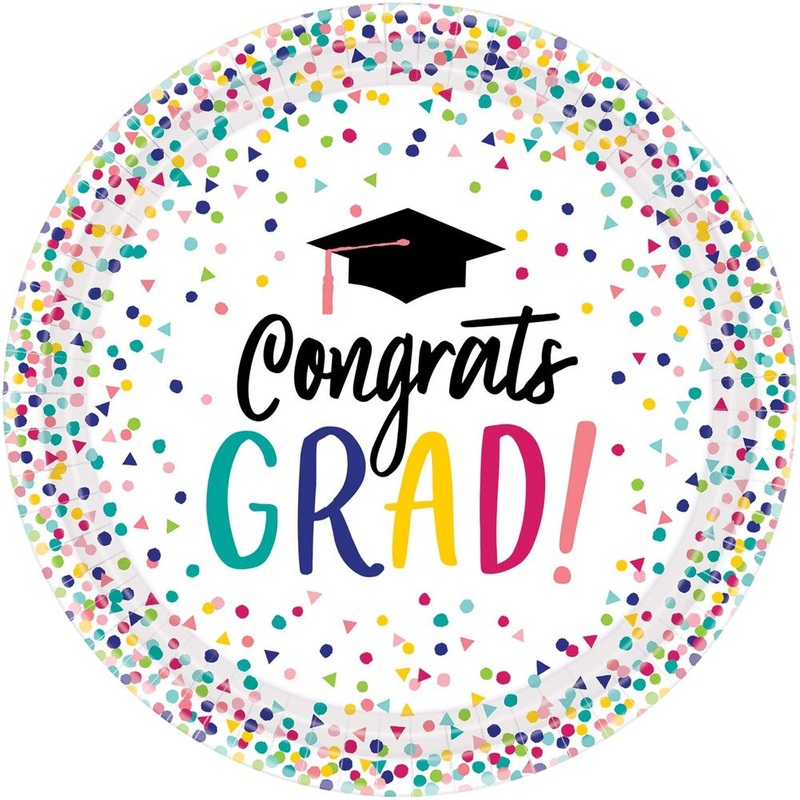 Yay Grad Paper Banquet Plates (18 ct)
