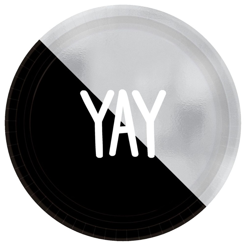 YAY Two Tone Dessert Plates (8 ct)