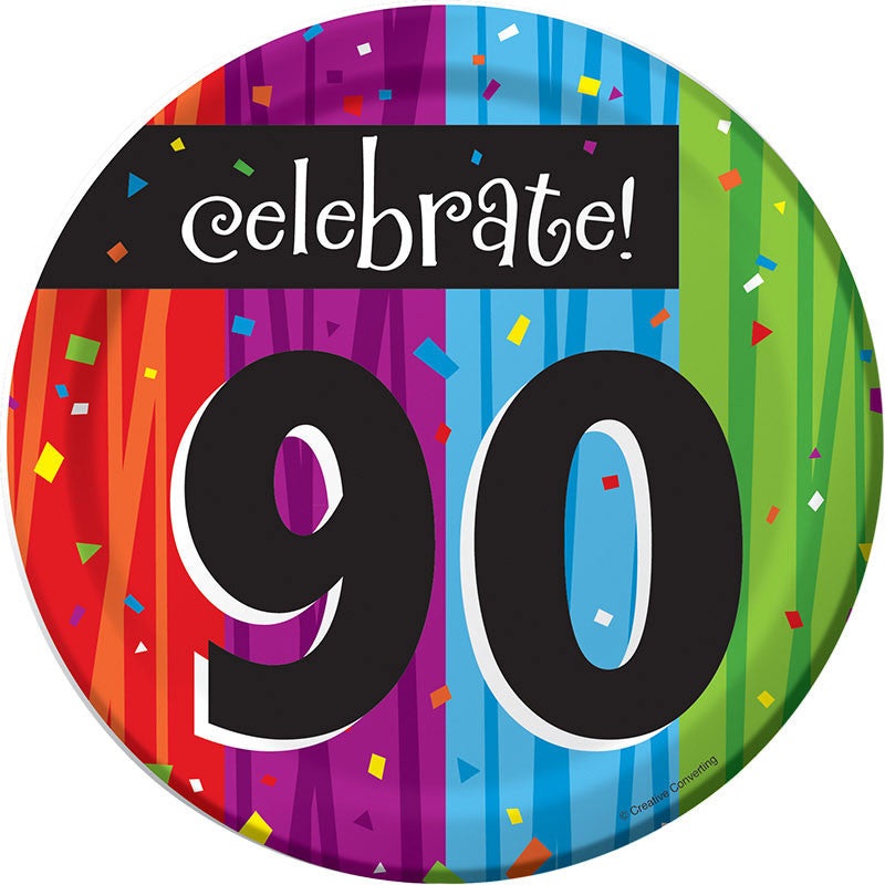 90 Milestones Dessert Plates (8ct)