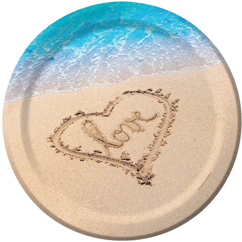 Beach Love Banquet Plates (8ct)
