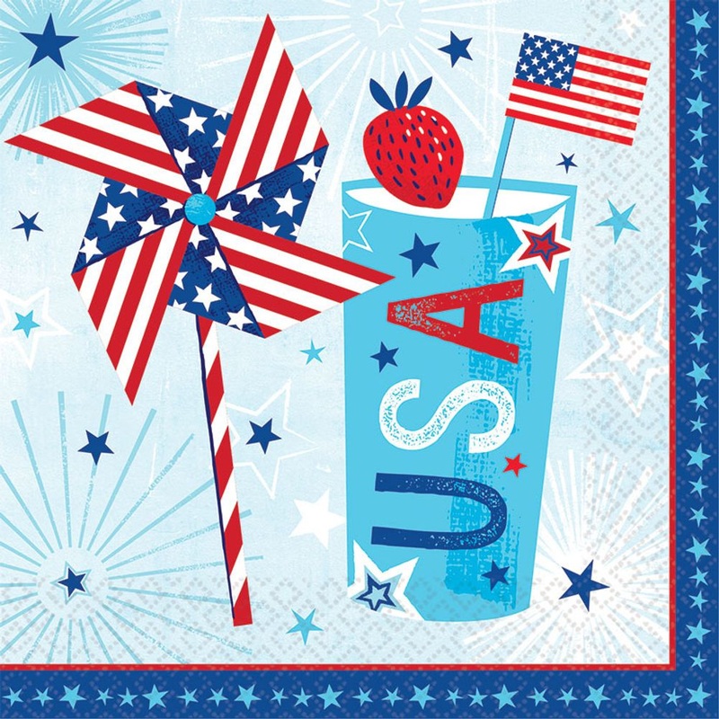 Celebrate USA Patriotic Luncheon Napkins (36 ct)