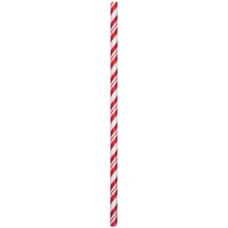 Classic Red Striped Paper Straws (24ct)