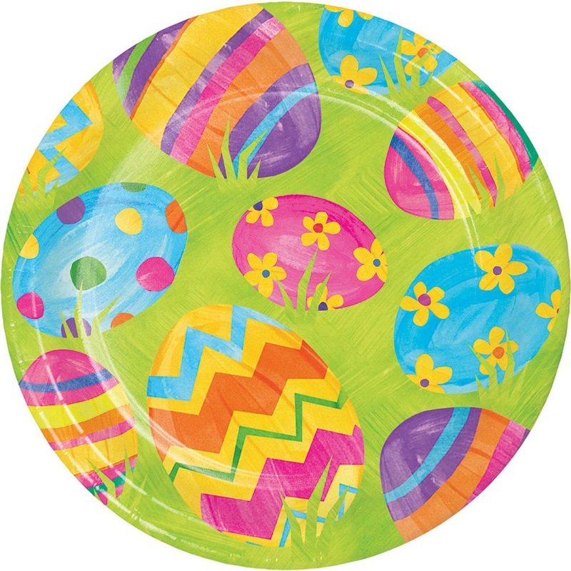 Easter Egg Toss Dessert Plates (8 ct)