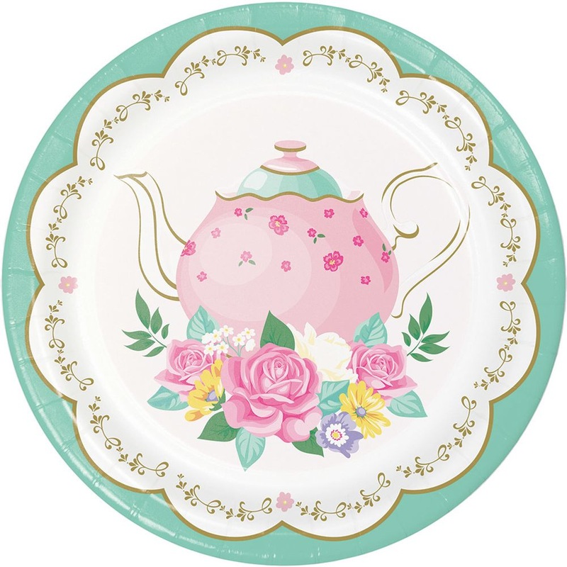 Floral Tea Party Dessert Plates (8ct)