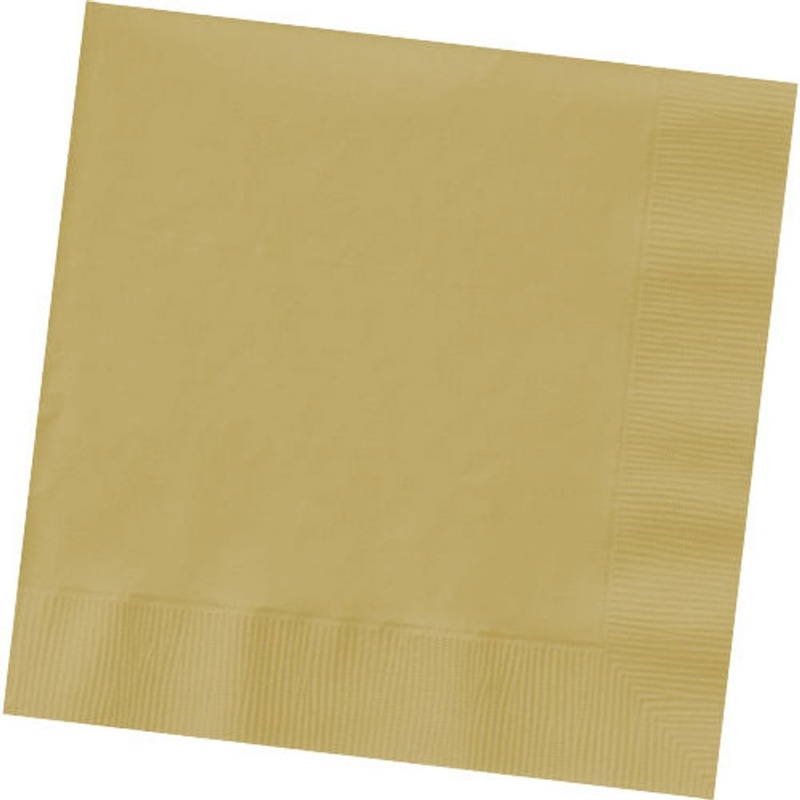 Gold Dinner Napkin 2 Ply