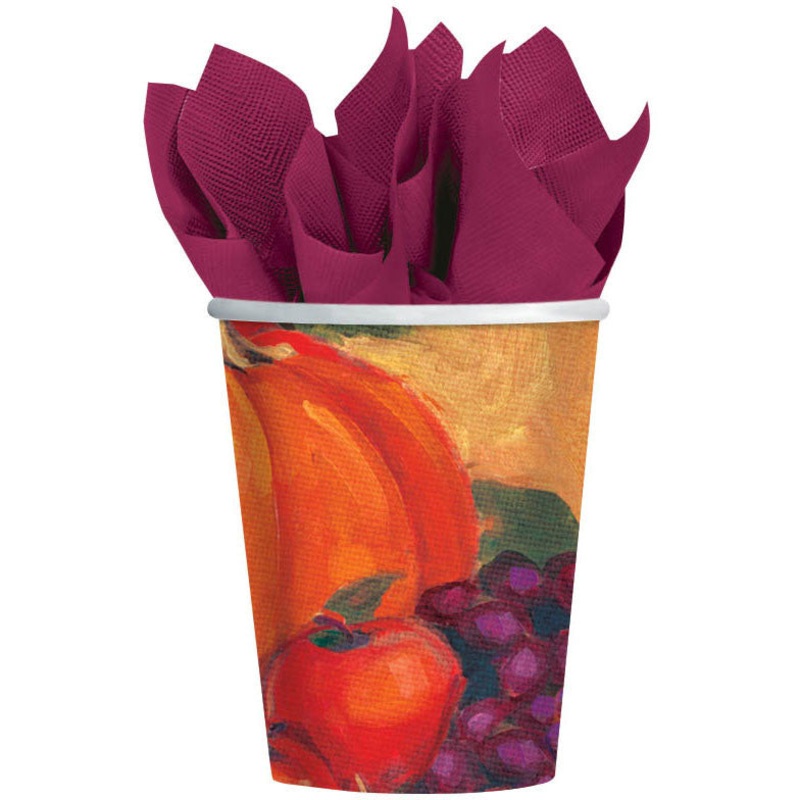 Harvest Still Life 9oz Paper Cups (8ct)