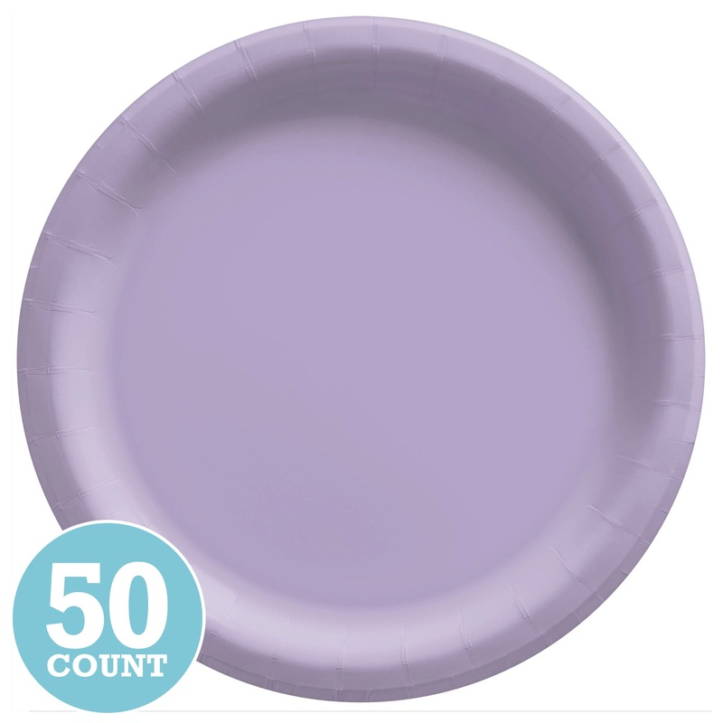 Lavender Banquet Paper Plates (50ct)