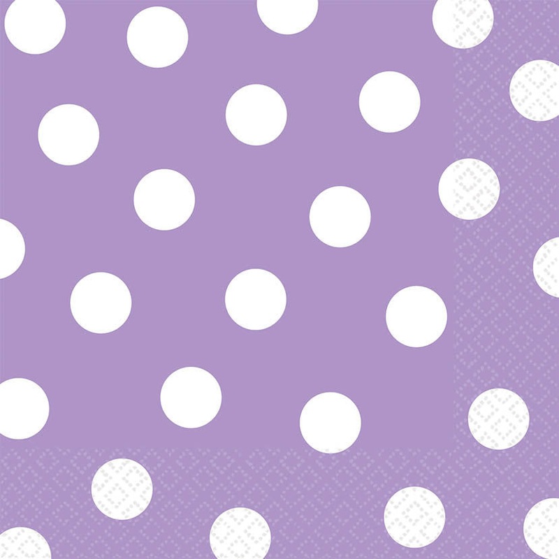 Lavender Dots Luncheon Napkins (16ct)