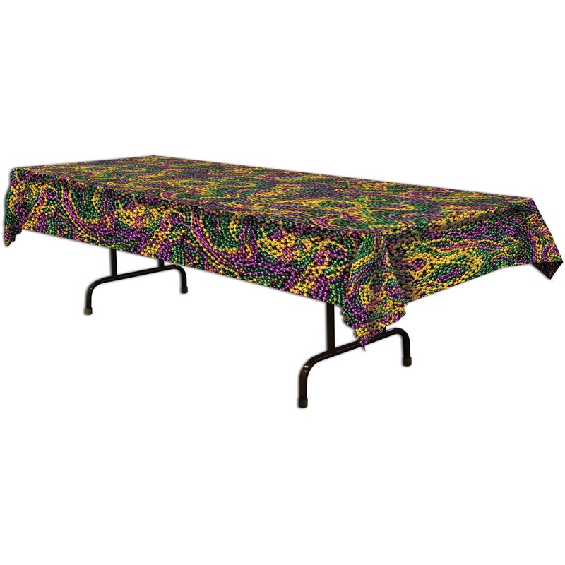 Mardi Gras Beads Tablecover