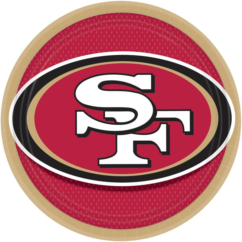 San Francisco 49ers Dinner Plates (8ct)