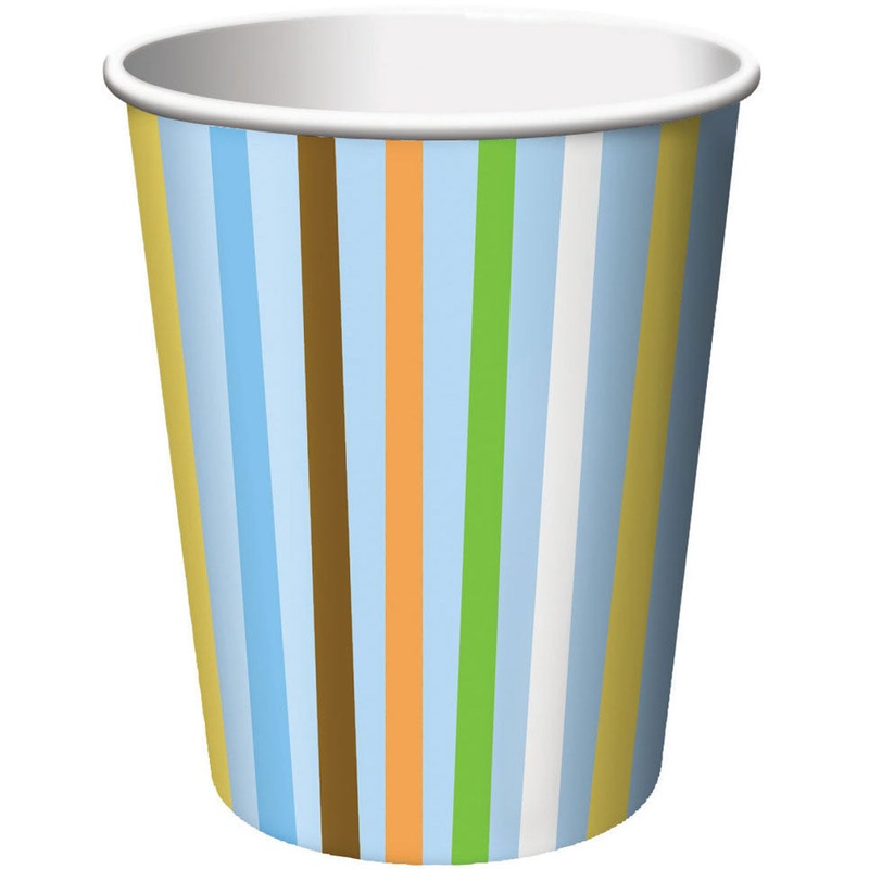 Sweet At One Boy 9oz Cups (8ct)